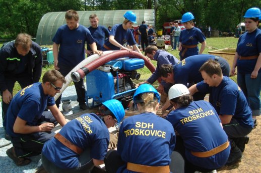 Okrsková soutěž hasičů v Troskovicích