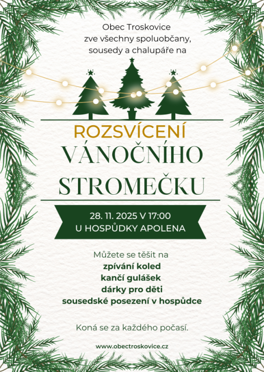 Rozsvícení vánočního stromečku