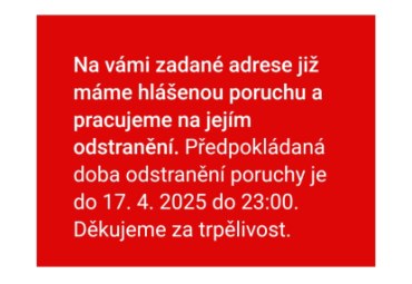 Výpadek elektřiny a zavřené hospody
